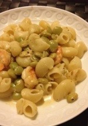 海老とお豆のクリーミーなパスタ-レシピのメイン写真