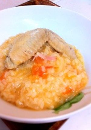 鶏手羽先のごちそう☆リゾット-レシピのメイン写真
