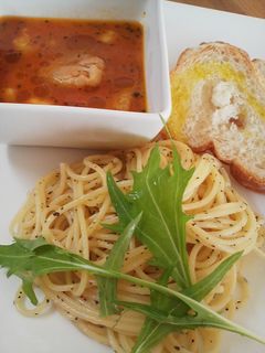 バジリコパスタ トマトスープでつけパスタ-レシピのメイン写真