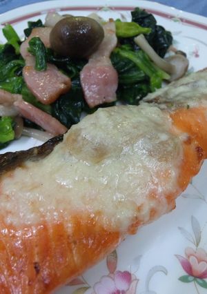 酒メイン　生鮭の酒粕ソース焼き-レシピのメイン写真