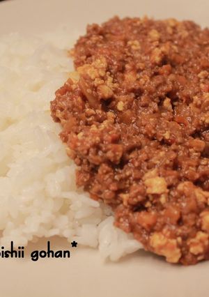 豆腐と味噌入り！？和風ドライカレー-レシピのメイン写真