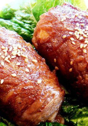 馬鹿たれで 肉巻きおにぎり-レシピのメイン写真