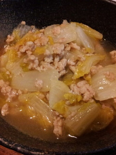 簡単!白菜と鶏ミンチの蒸し煮☆-レシピのメイン写真