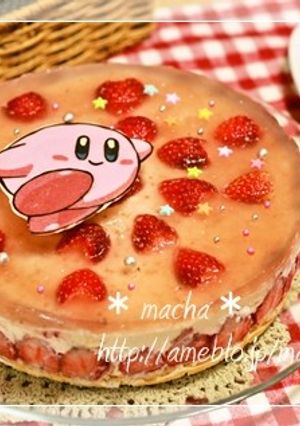 ＊いちごのレアチーズケーキ＊-レシピのメイン写真