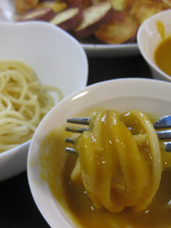かぼちゃのスープ♪つけスパゲティ-レシピのメイン写真