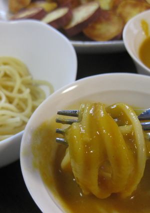 かぼちゃのスープ♪つけスパゲティ-レシピのメイン写真
