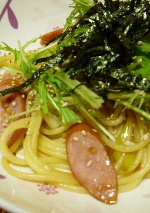 ウインナーと長ネギの和風パスタ-レシピのメイン写真
