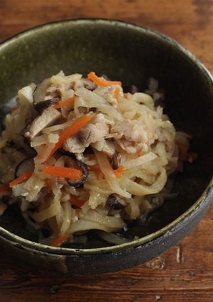 切干大根と豚肉の塩麹煮-レシピのメイン写真