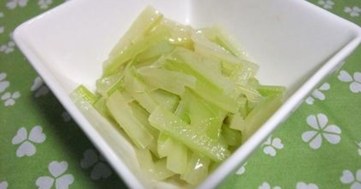 セロリだけ！ナイ酢♡セロリちゃん by このこのまんま 【クックパッド