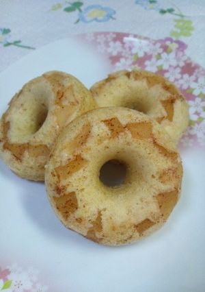 HM☆アップルシナモン焼きドーナツ-レシピのメイン写真