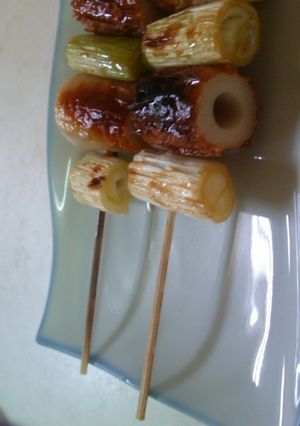 焼き鳥ならぬ焼きちくわ-レシピのメイン写真