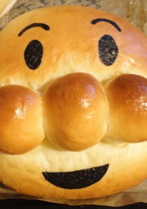アンコパンの顔！(鼻とかが落ちないコツ）-レシピのメイン写真