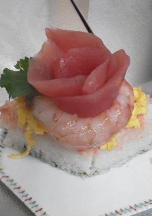 ひな祭りに！簡単ひしもち風寿司-レシピのメイン写真