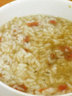 夜食グルメ★エスニック風梅茶漬け-レシピのメイン写真