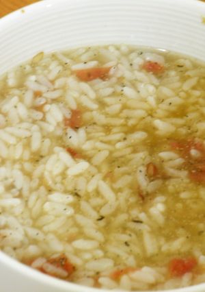 夜食グルメ★エスニック風梅茶漬け-レシピのメイン写真