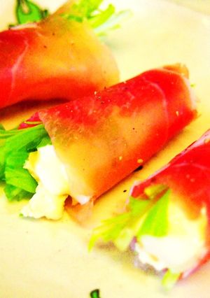シャキシャキ水菜の生ハムロール-レシピのメイン写真