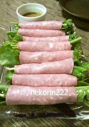 ぐるぐるハムのルッコラサラダ-レシピのメイン写真