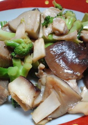 しいたけと鶏肉のガーリック炒め-レシピのメイン写真