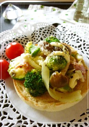 野菜とベーコンの梅酒風味レンジ蒸し-レシピのメイン写真