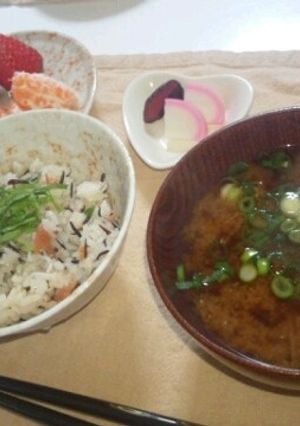 ひじきと梅、じゃこ混ぜご飯-レシピのメイン写真