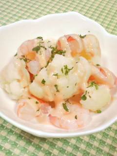 カリフラワーと海老のホットサラダ-レシピのメイン写真