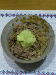 牛肉のしぐれ煮みぞれがけ-レシピのメイン写真