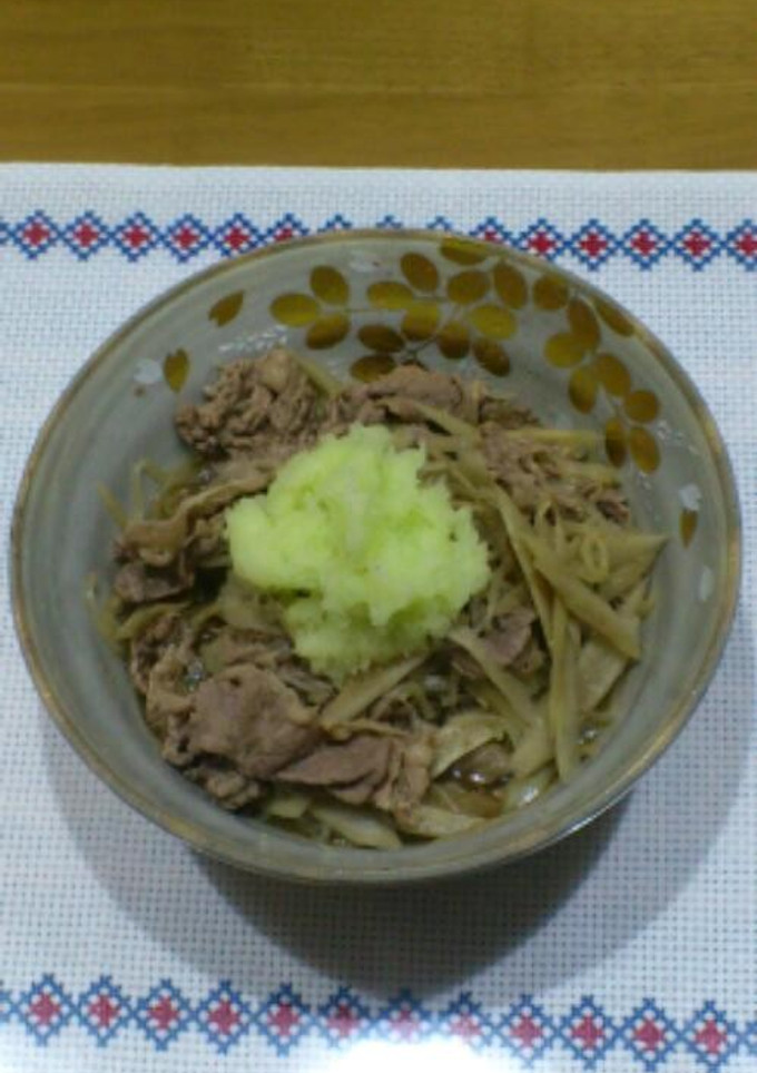 牛肉のしぐれ煮みぞれがけ-レシピのメイン写真
