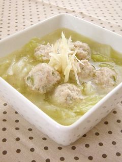 とろとろ♪鶏だんごと白菜のスープ-レシピのメイン写真