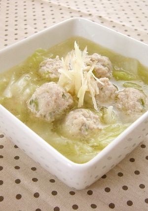 とろとろ♪鶏だんごと白菜のスープ-レシピのメイン写真