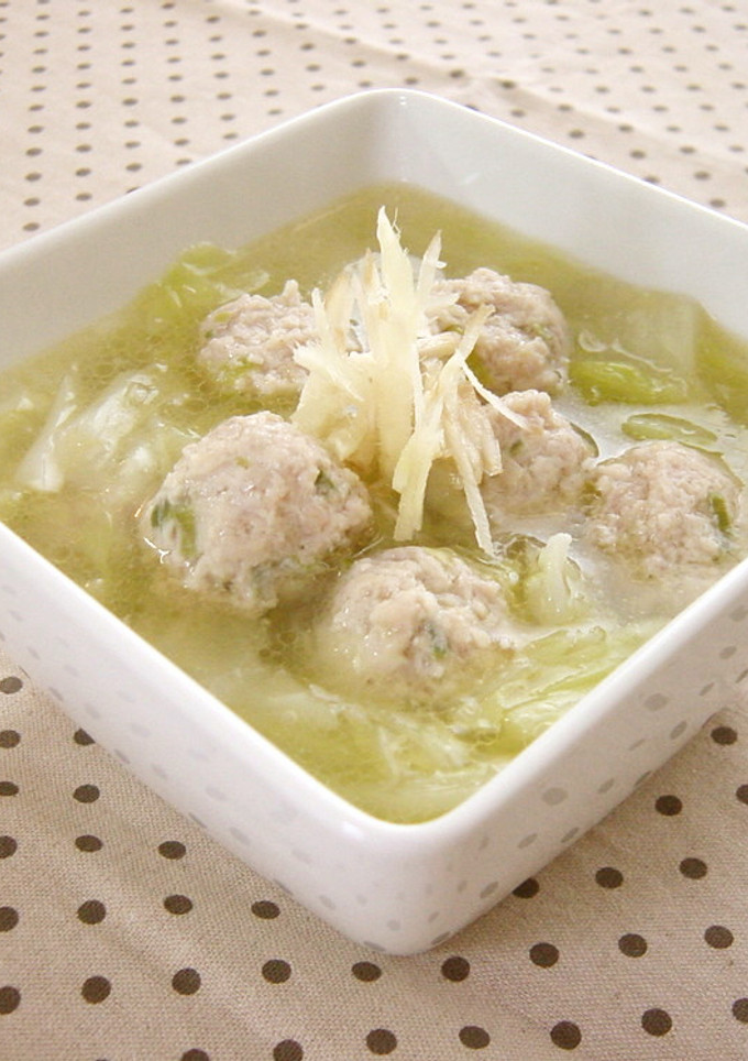 とろとろ♪鶏だんごと白菜のスープ-レシピのメイン写真