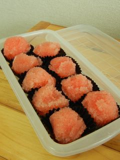 たらこ冷凍保存★一人暮らし用-レシピのメイン写真
