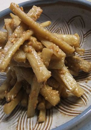 練り胡麻が味の決めての酢ごぼう～塩麹入り-レシピのメイン写真