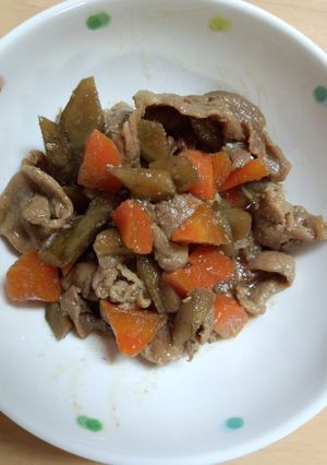 簡単うまうま！豚肉とごぼうの甘辛煮-レシピのメイン写真