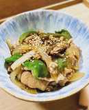 じんわり♪豚ときのこの生姜煮丼
