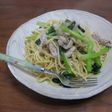 タアツァイと豚肉の和風パスタ