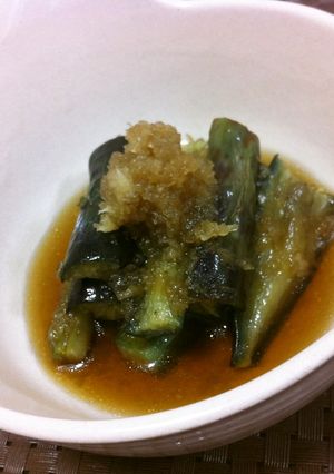 めんつゆだけでこの旨さ！茄子のみぞれがけ-レシピのメイン写真