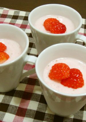 ＊いちごのババロア＊-レシピのメイン写真