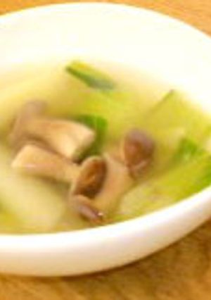 青梗菜ときのこの中華スープ-レシピのメイン写真