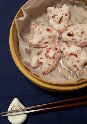 ふわっ☆桜の花みたいなタコシュウマイ♪-レシピのメイン写真
