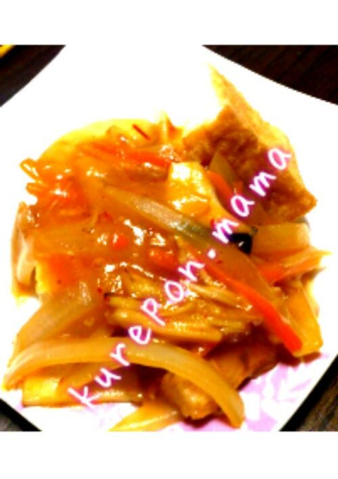 厚揚げのピリ辛きのこあんかけ-レシピのメイン写真