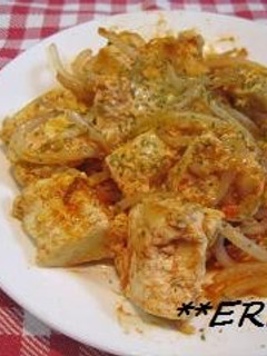 もやしと豆腐のケチャップ炒め~♪♪-レシピのメイン写真