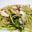 カキと豆苗の簡単中華炒め