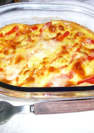レンジでピザ風玉子焼き-レシピのメイン写真