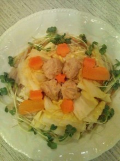ミートボールと白菜の甘酢あんかけ-レシピのメイン写真