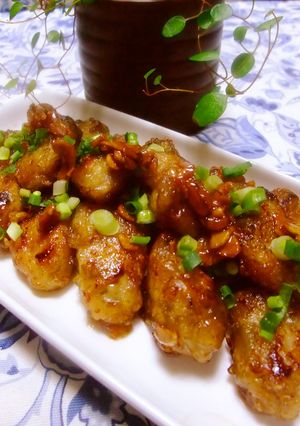 牡蠣カリカリ揚げ焼きにんにくバターポン酢-レシピのメイン写真