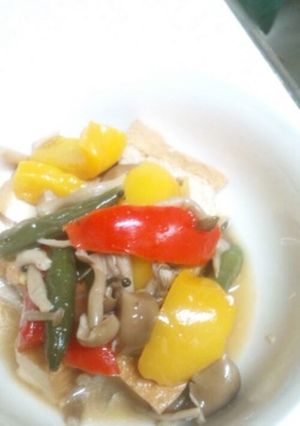 厚揚げの彩り煮♪-レシピのメイン写真