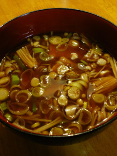 豆腐とえのき茸の赤だし-レシピのメイン写真