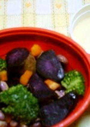 ★ 紫いもと大豆のカラフル温サラダ ★-レシピのメイン写真