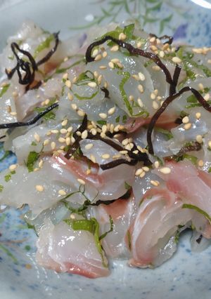真鯛の塩こぶ和え-レシピのメイン写真