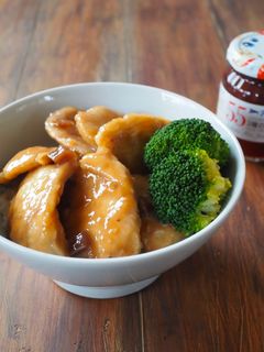 ボリューム満点!鶏むね肉の照り焼き丼-レシピのメイン写真